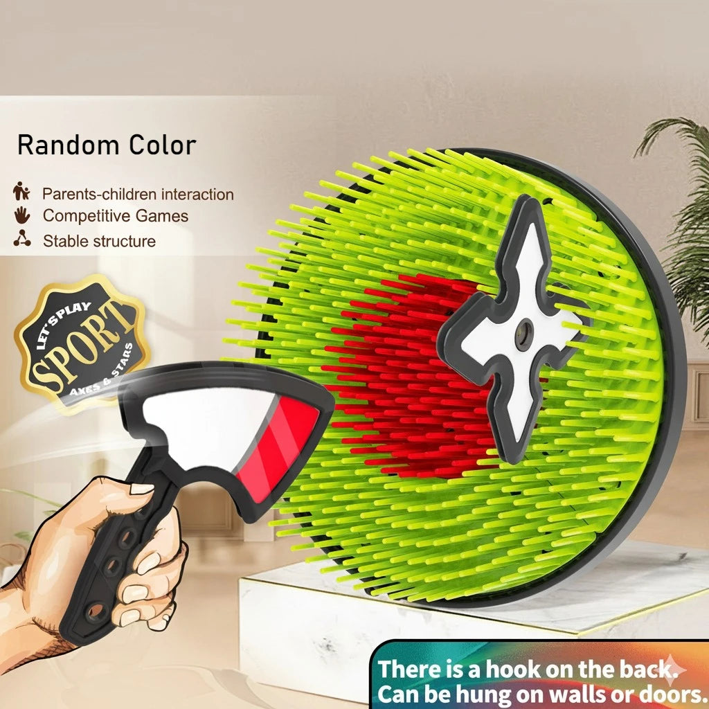 Children's Toy Throwing Axe and Dart Target Set, Boomerang Darts for Throwing Practice, Sports and Parent-child Interaction