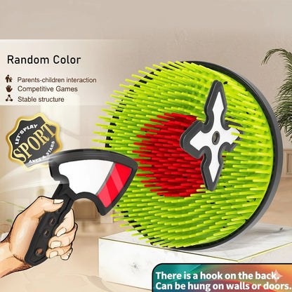 Children's Toy Throwing Axe and Dart Target Set, Boomerang Darts for Throwing Practice, Sports and Parent-child Interaction